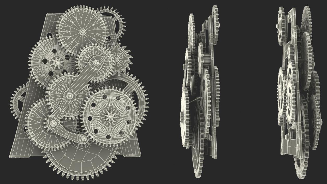 3D Clockwork Gears Mixed