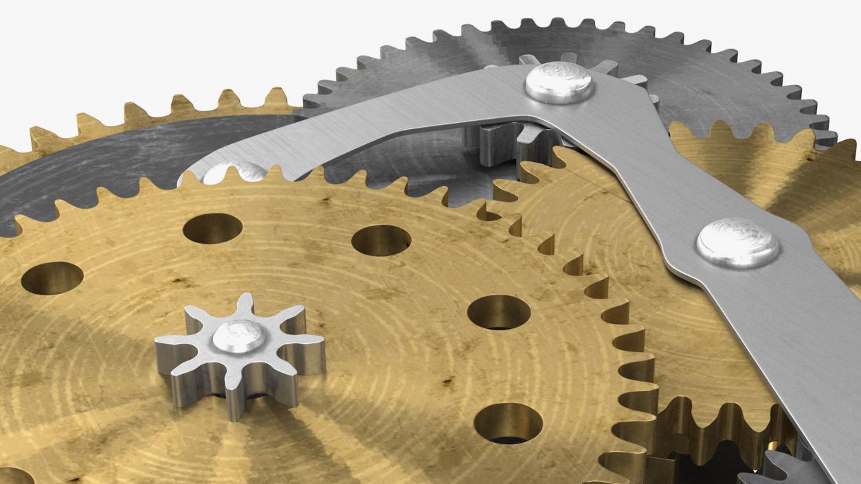 3D Clockwork Gears Mixed