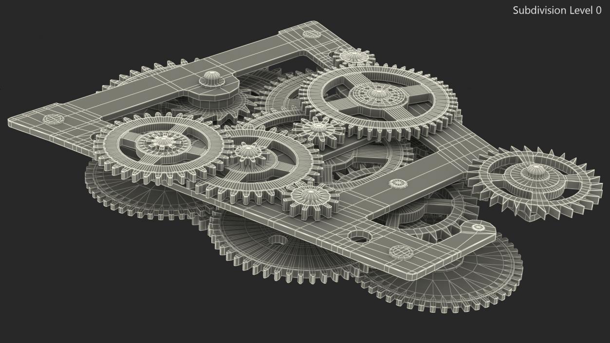 3D Clockwork Gears Mixed