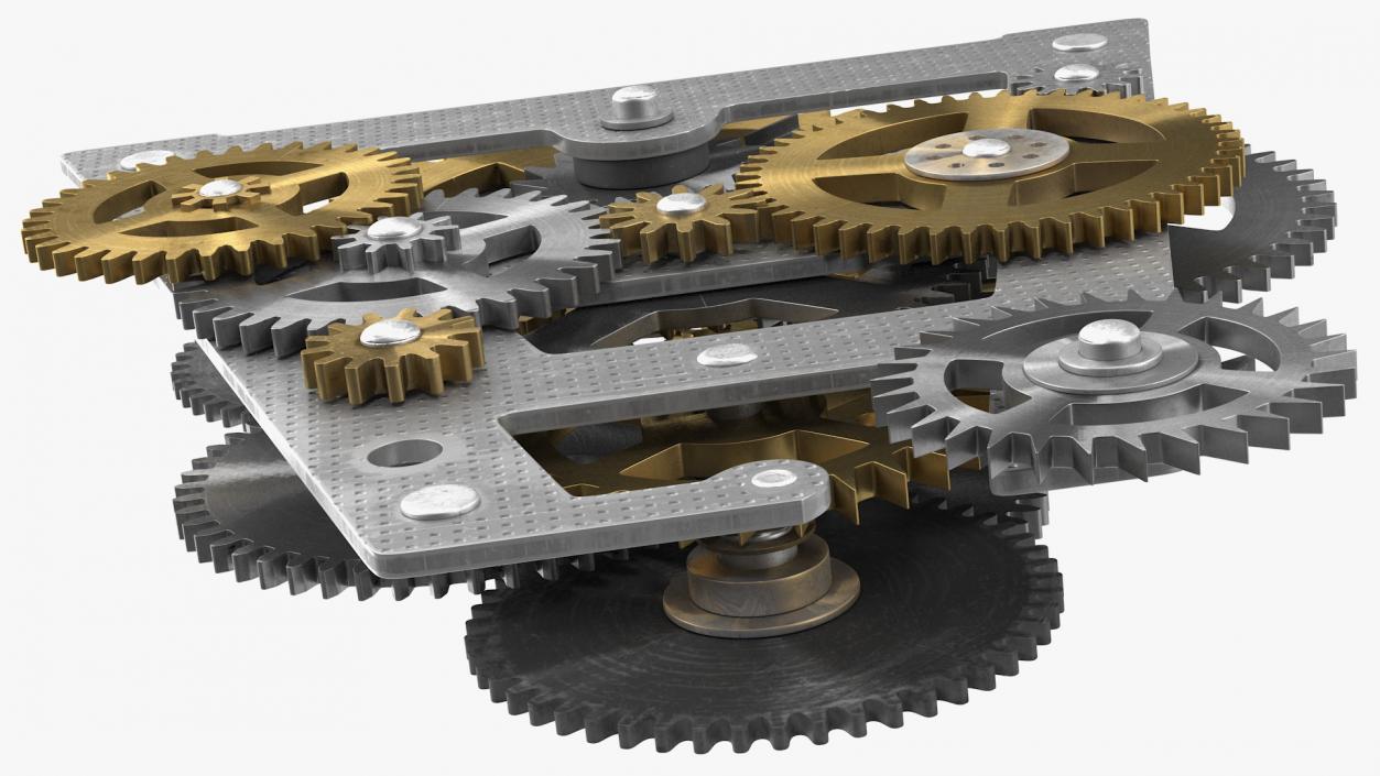 3D Clockwork Gears Mixed