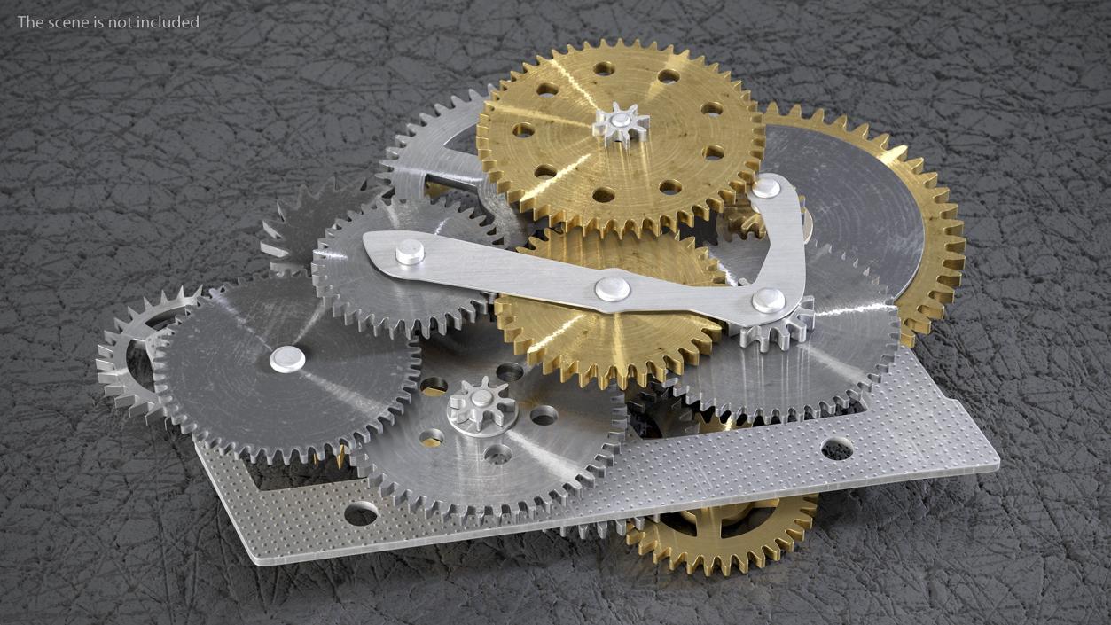 3D Clockwork Gears Mixed