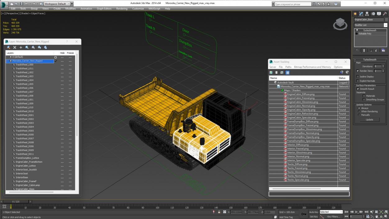 3D Morooka Carrier New Rigged