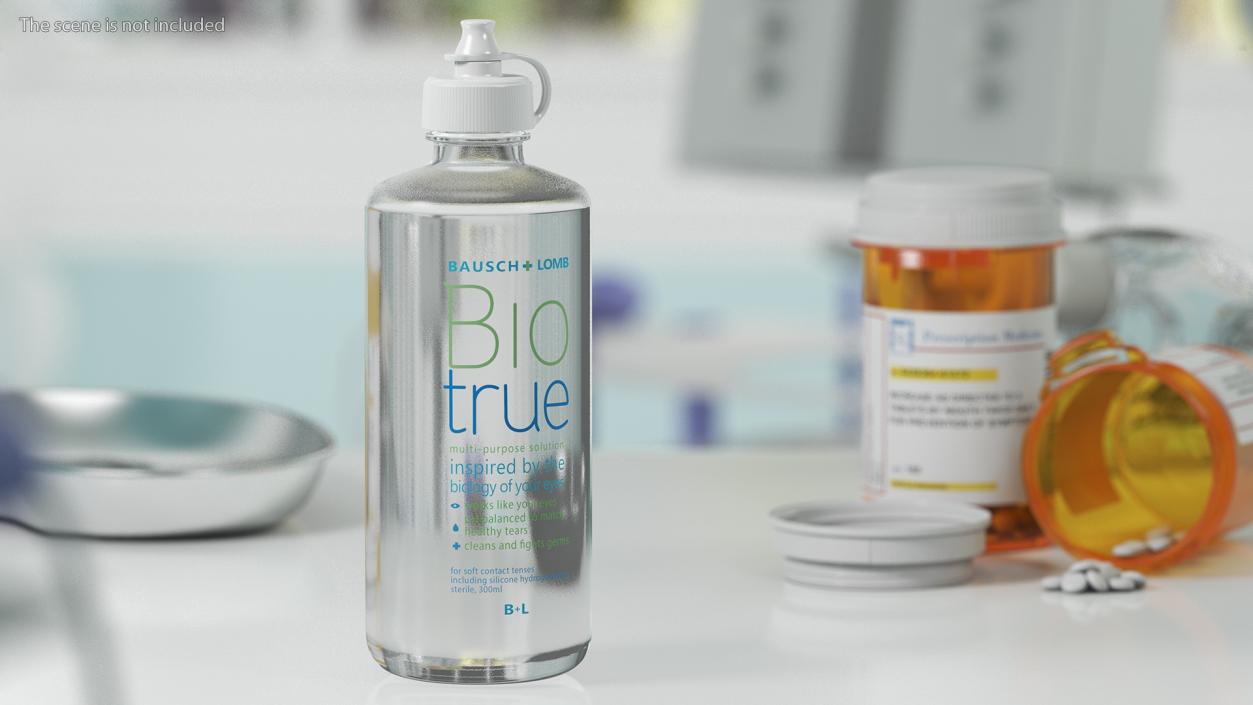 3D Contact Lens Liquid Bio True model