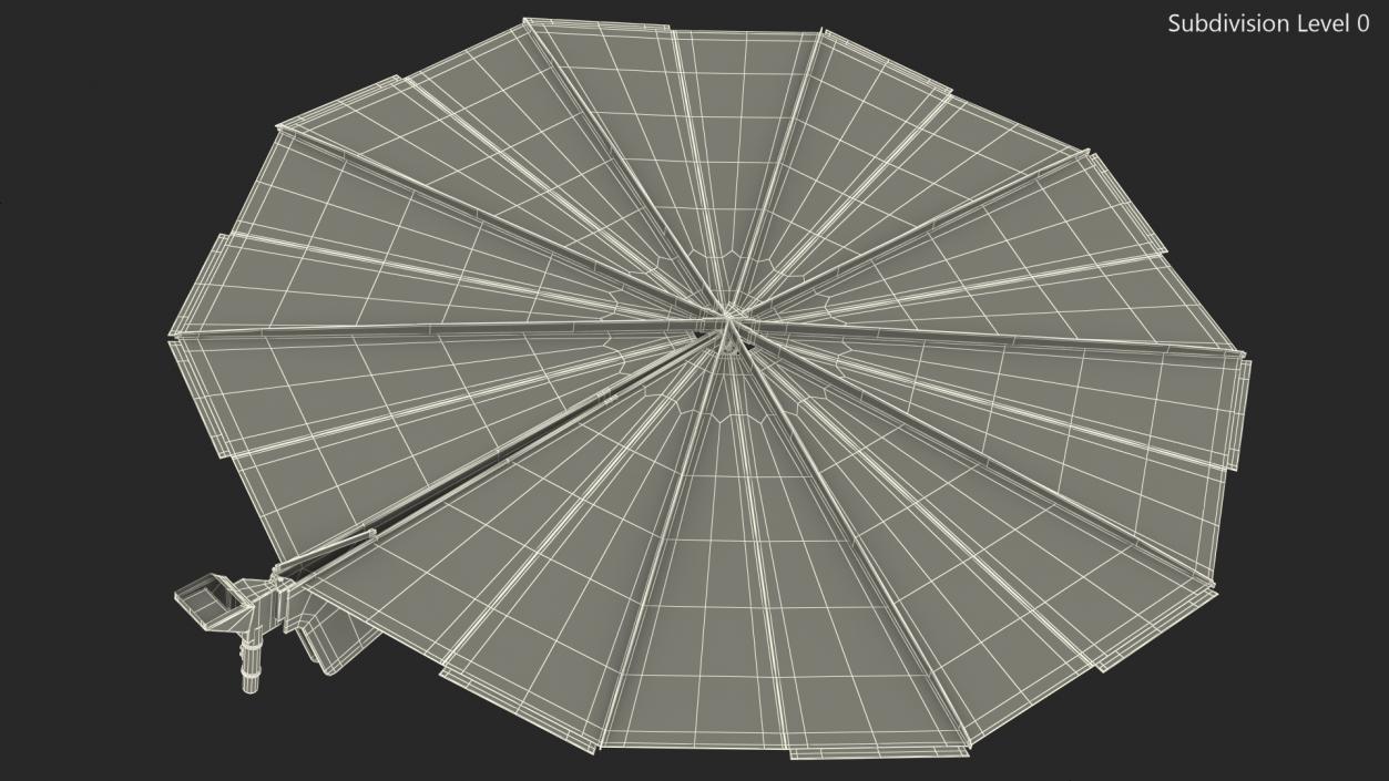 3D Lander Solar Array model