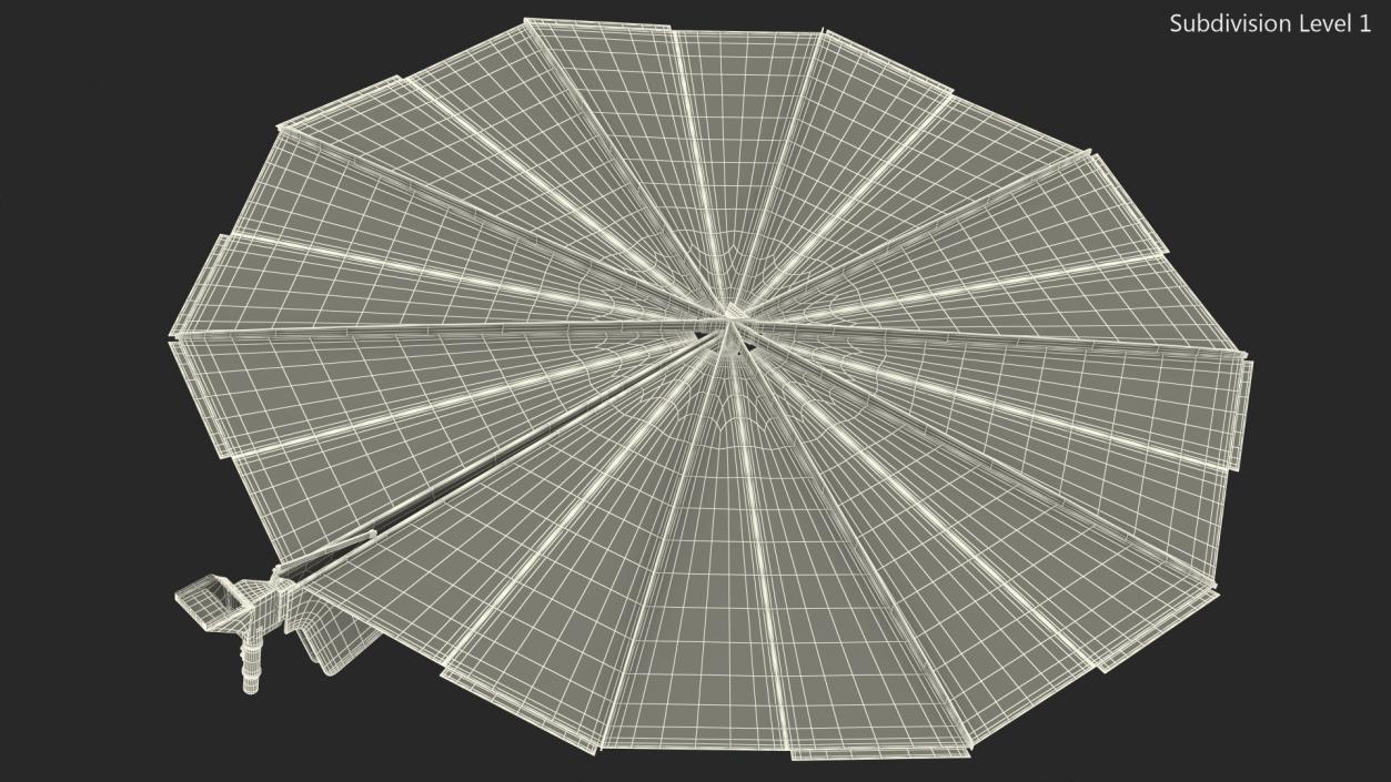 3D Lander Solar Array model