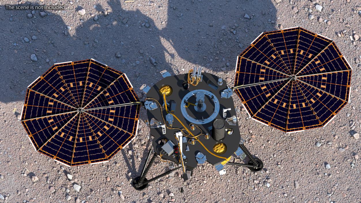 3D Lander Solar Array model