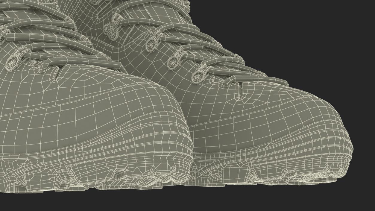 Urberg Boots for Hiking Black 3D model