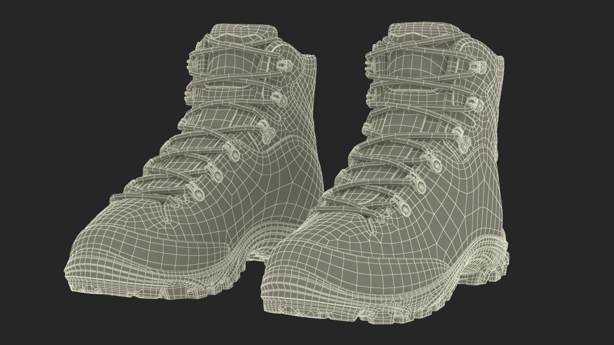 Urberg Boots for Hiking Black 3D model