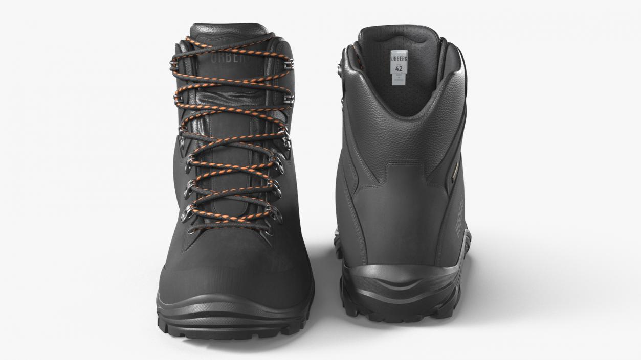 Urberg Boots for Hiking Black 3D model