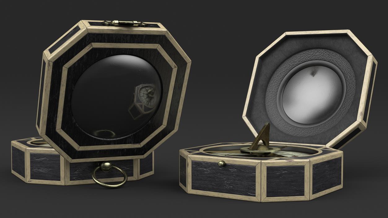 Jack Sparrow Compass Closed 3D