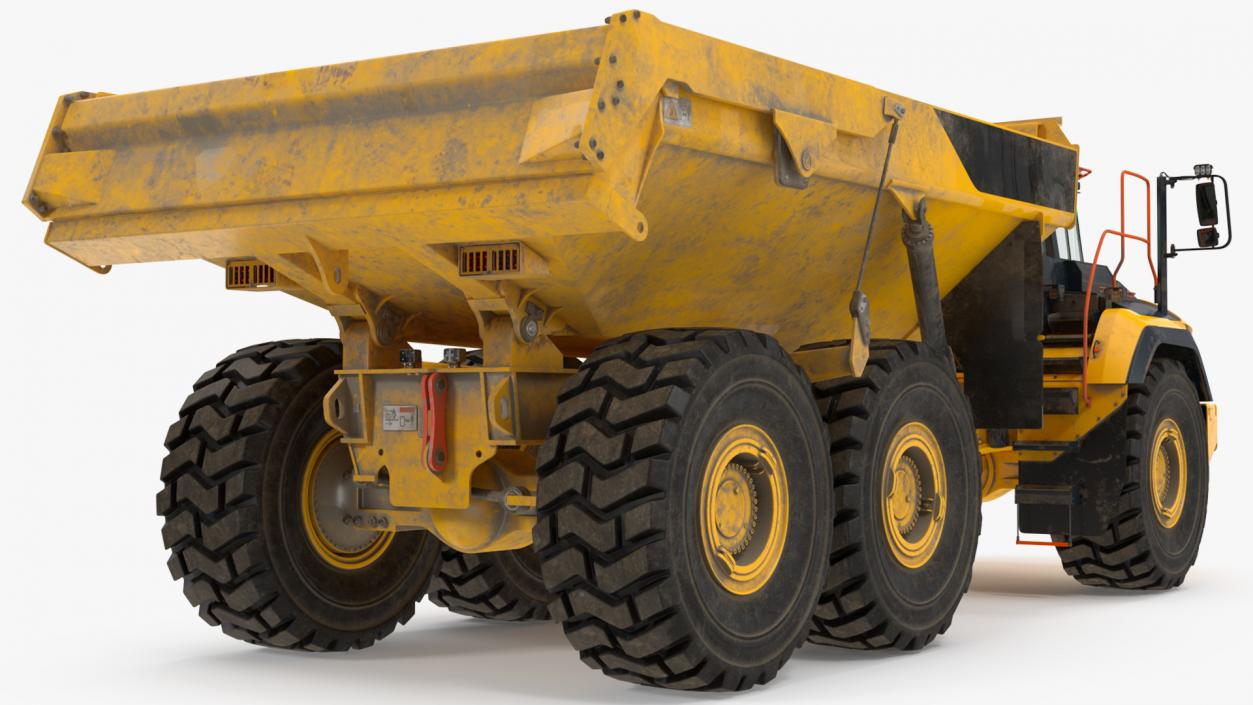 3D Articulated Dump Truck Dirty model