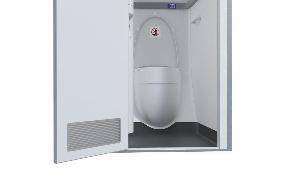 3D Airplane Toilet Lavatory Interior model