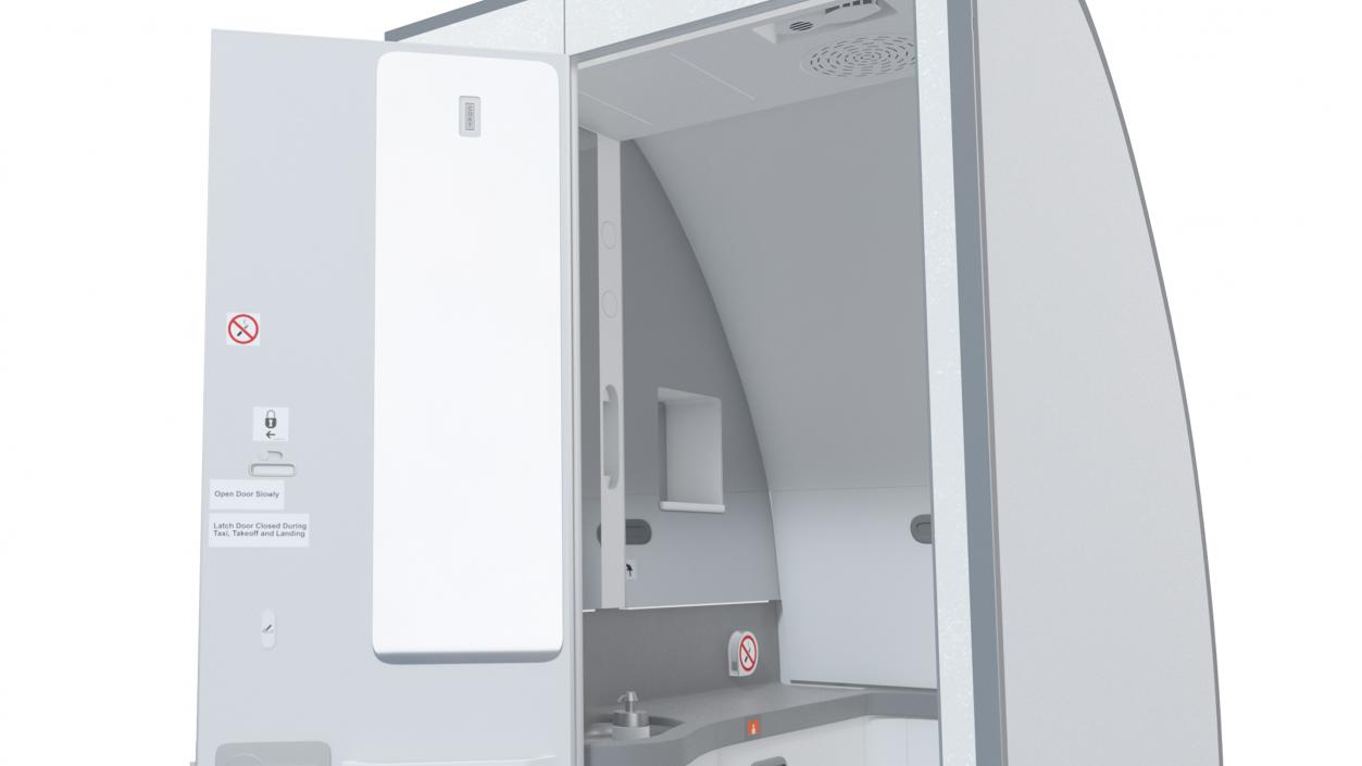 3D Airplane Toilet Lavatory Interior model