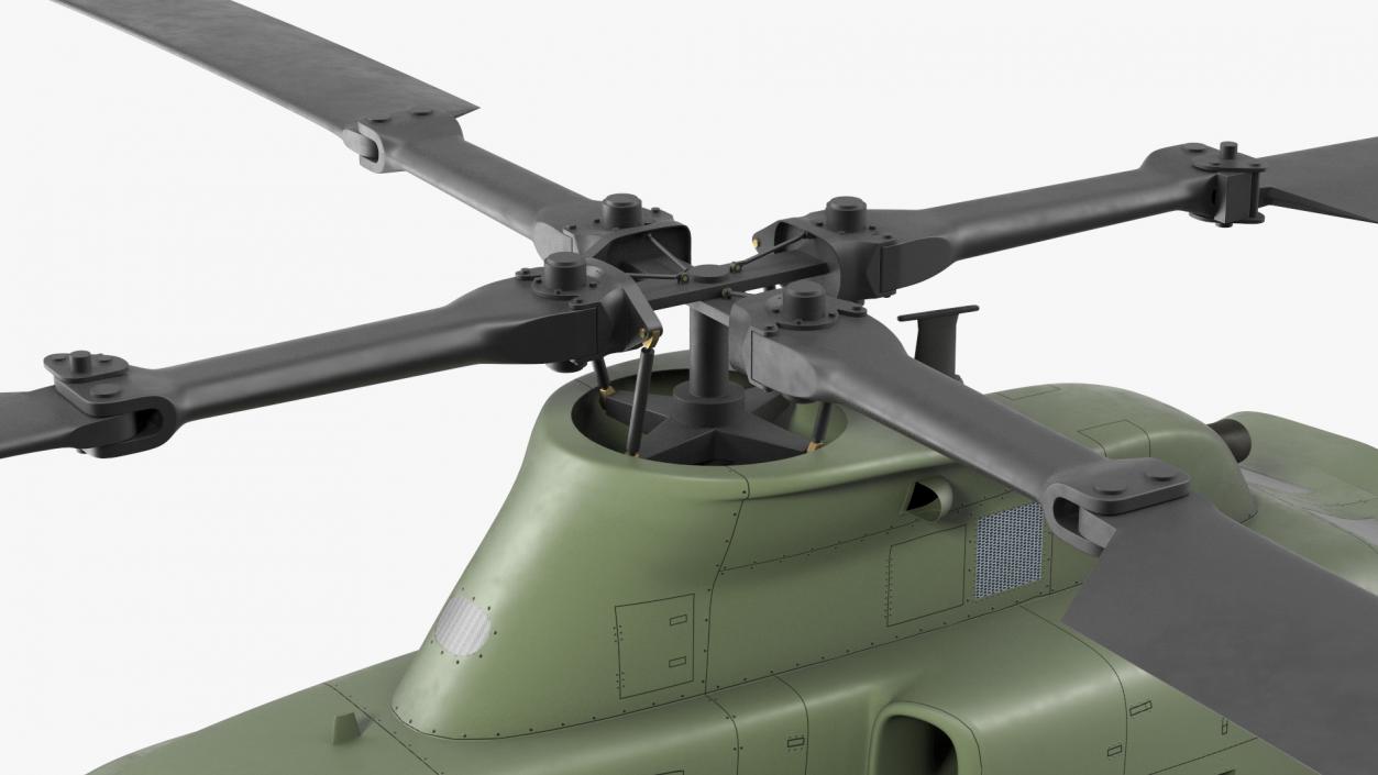 3D Military Medium Utility Helicopter Exterior Only model