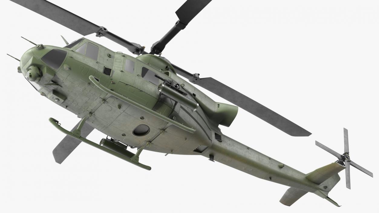 3D Military Medium Utility Helicopter Exterior Only model