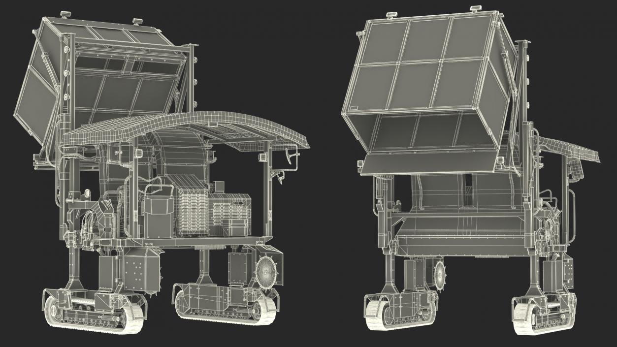 3D Self Propelled Tea Harvester Ochiai OHC-W Rigged model