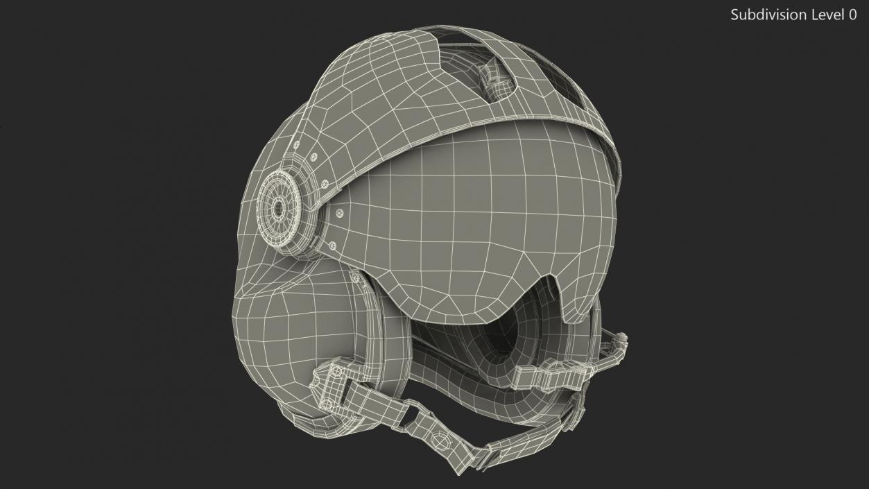 3D model Helicopter Helmet Generic