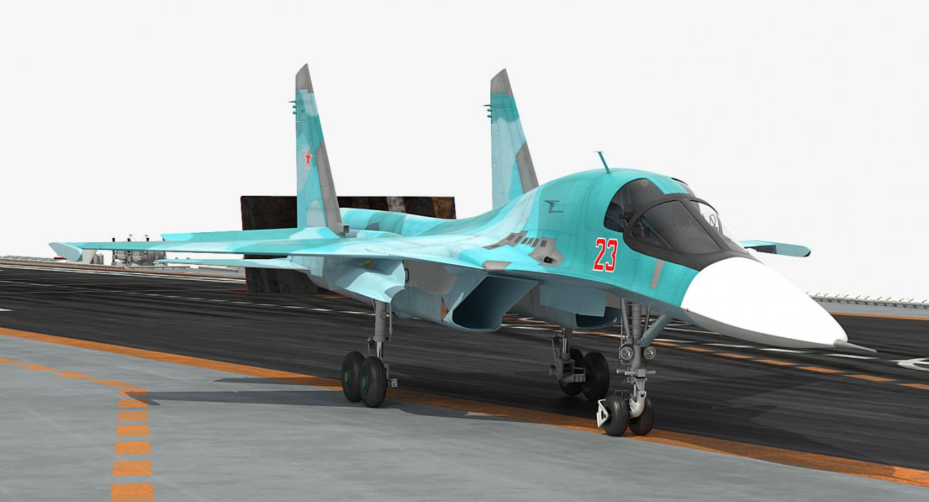 Aircraft Carrier Kuznetsov with Jet Rigged 3D