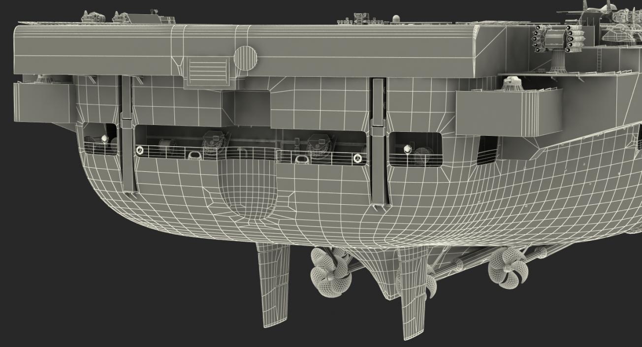 Aircraft Carrier Kuznetsov with Jet Rigged 3D