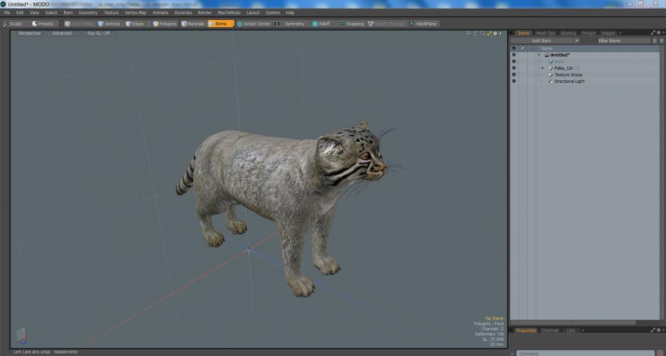 3D model Pallas Cat