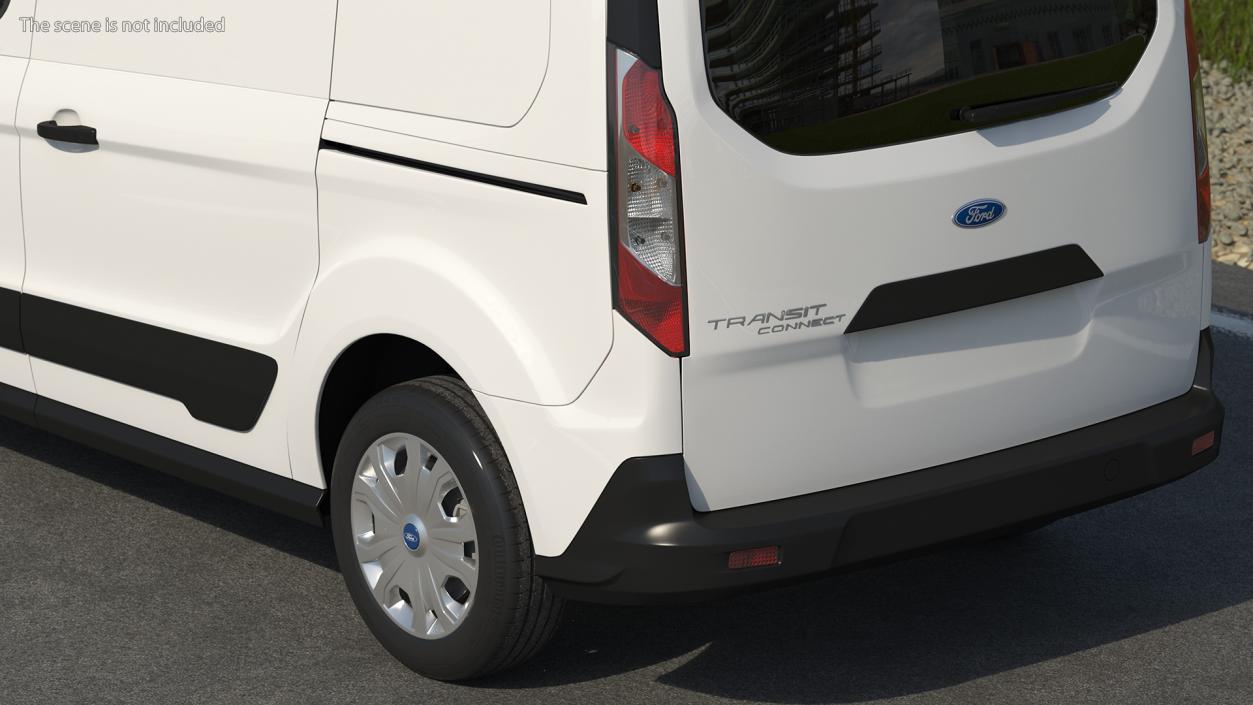 3D model Ford Transit Connect Tailgate White