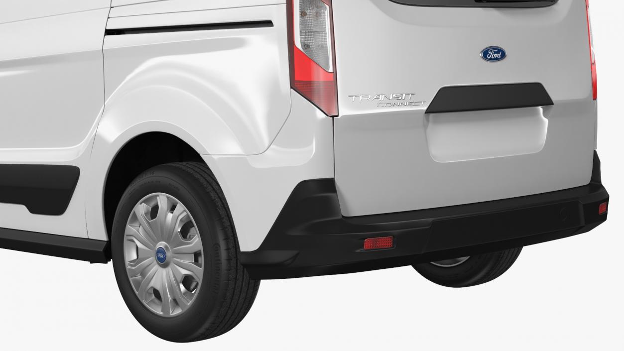 3D model Ford Transit Connect Tailgate White