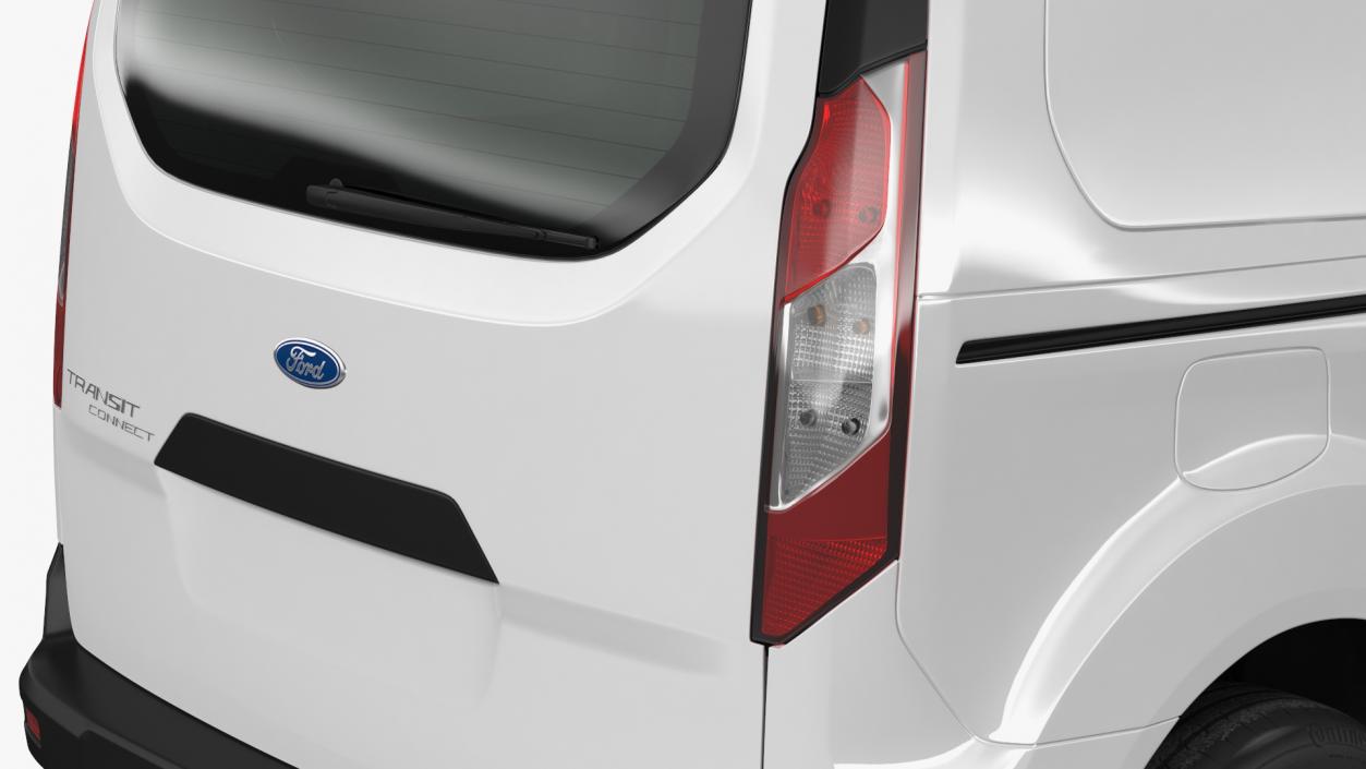 3D model Ford Transit Connect Tailgate White