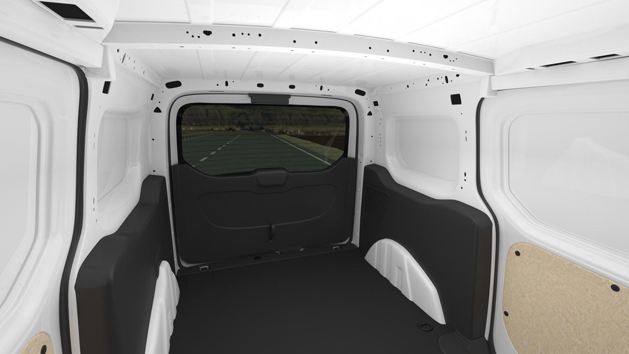 3D model Ford Transit Connect Tailgate White