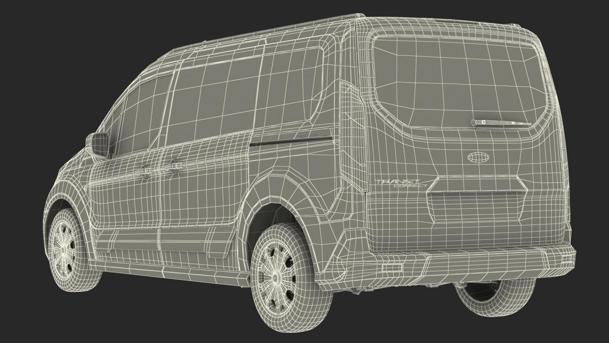 3D model Ford Transit Connect Tailgate White