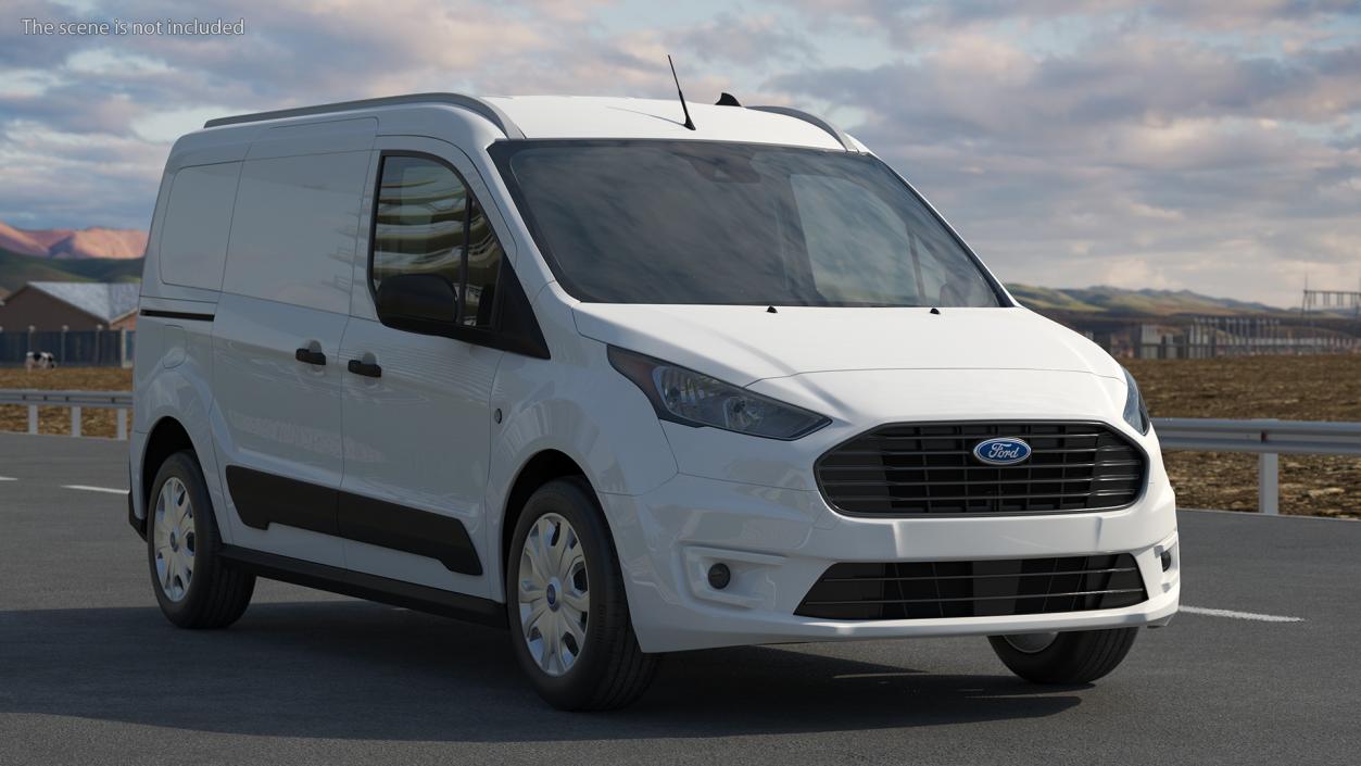 3D model Ford Transit Connect Tailgate White