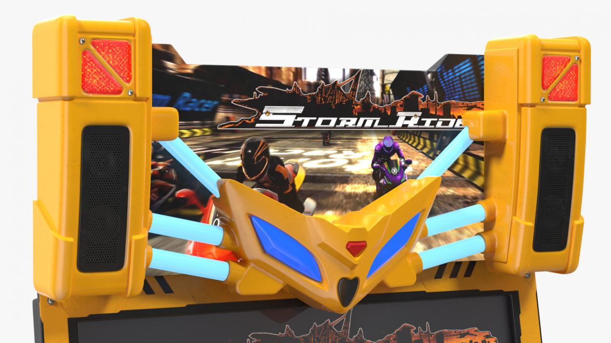 3D model Storm Riders Motorcycle Racing Arcade Game On