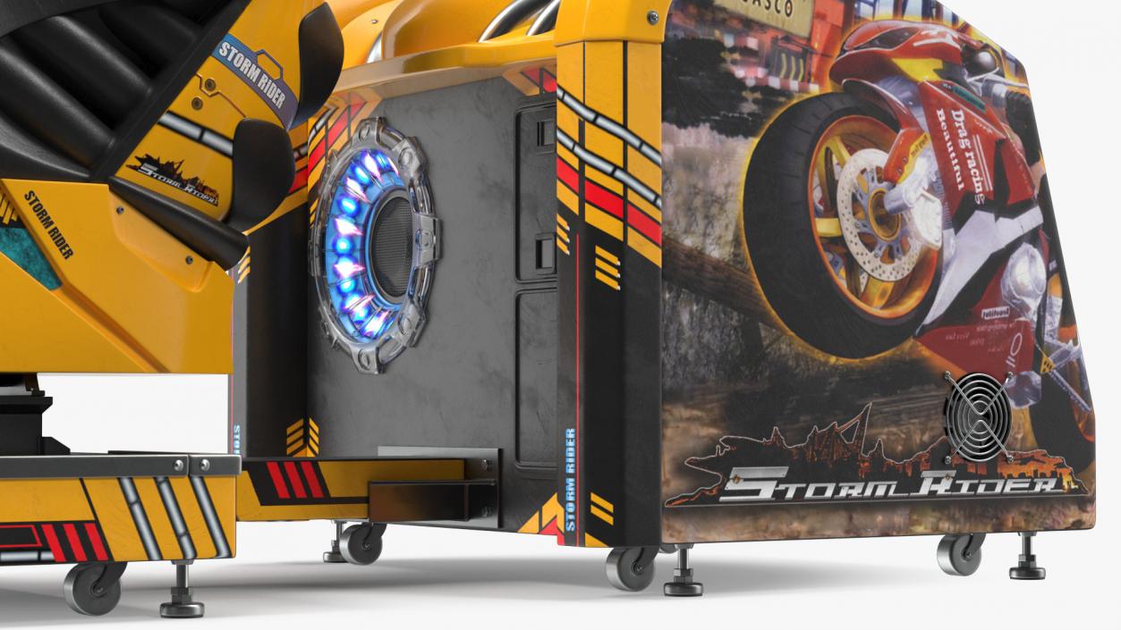 3D model Storm Riders Motorcycle Racing Arcade Game On