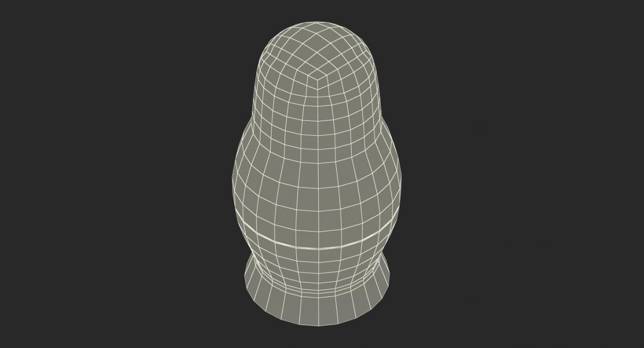 3D Matryoshka Penguin Doll model