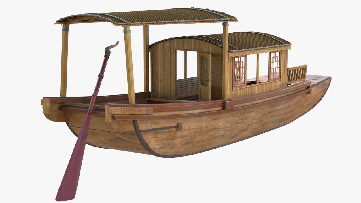 Wooden Traditional Boats Collection 2 3D