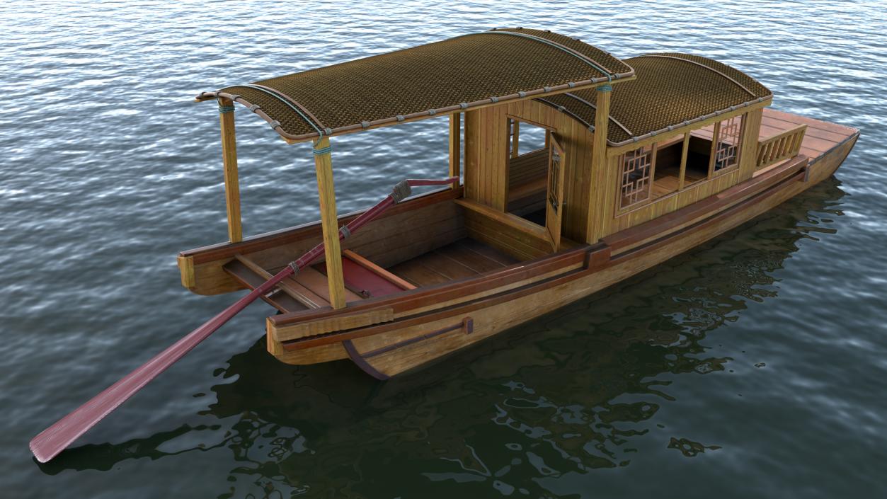 Wooden Traditional Boats Collection 2 3D