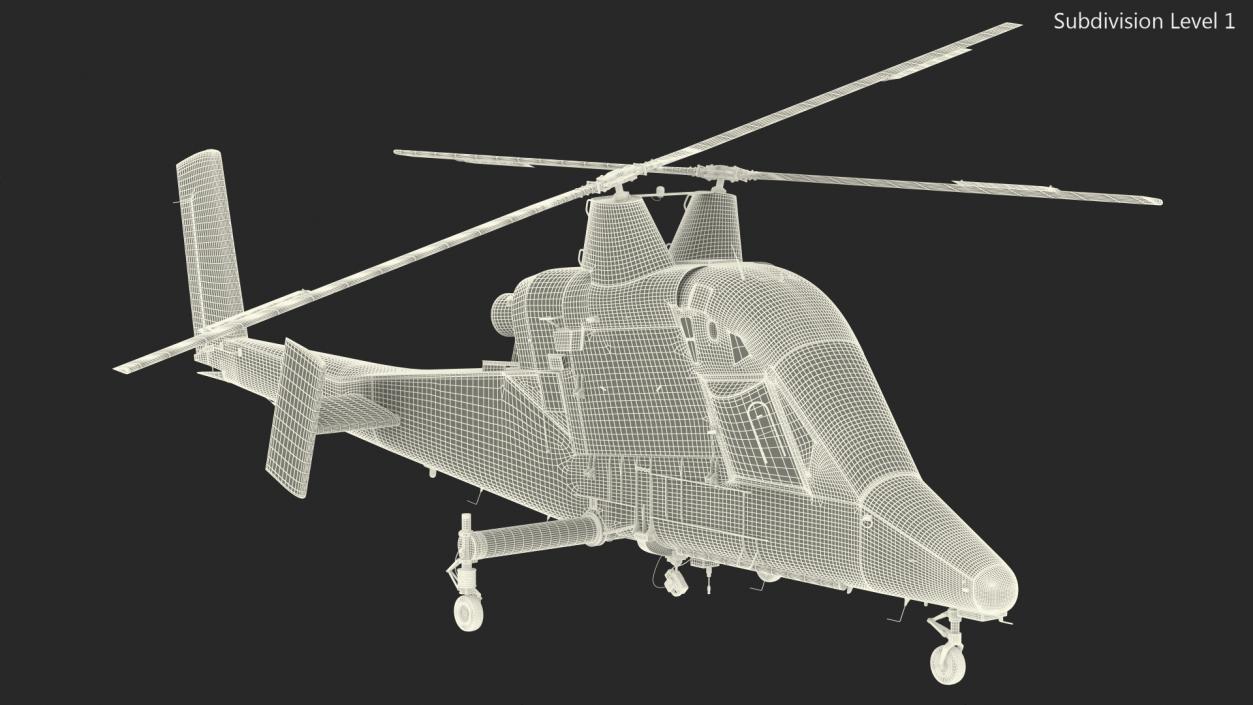 Kaman K Max K1200 Rigged 3D model