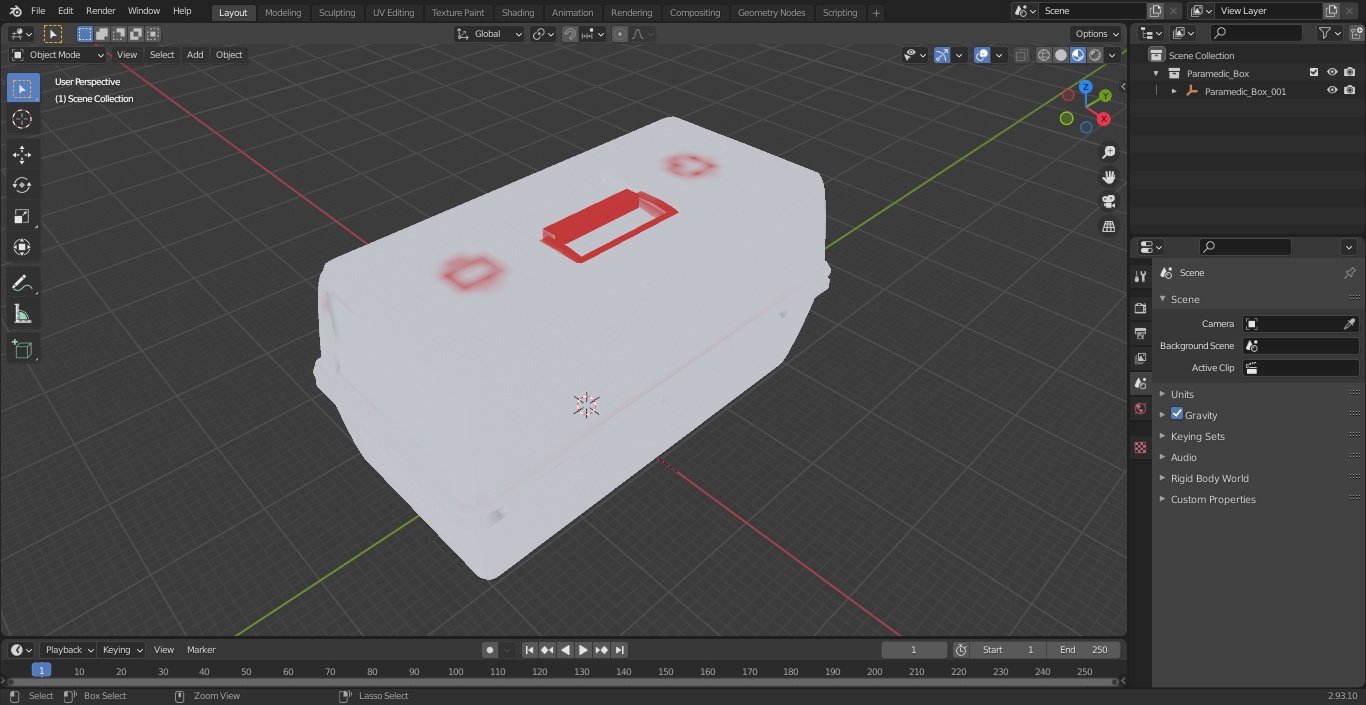 3D Paramedic Box model