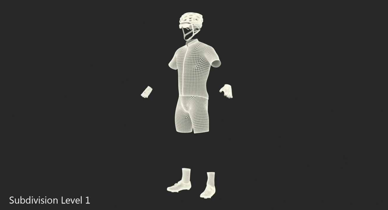 3D model Cyclist Suit Generic