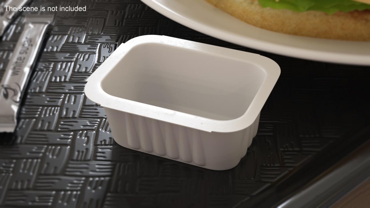 3D Plastic Dip Pot White