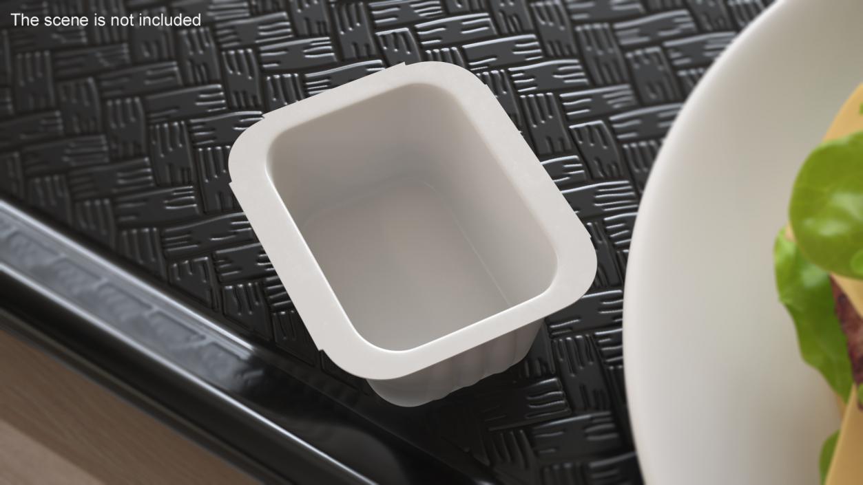 3D Plastic Dip Pot White