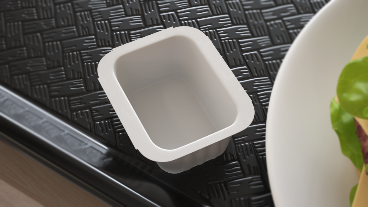 3D Plastic Dip Pot White