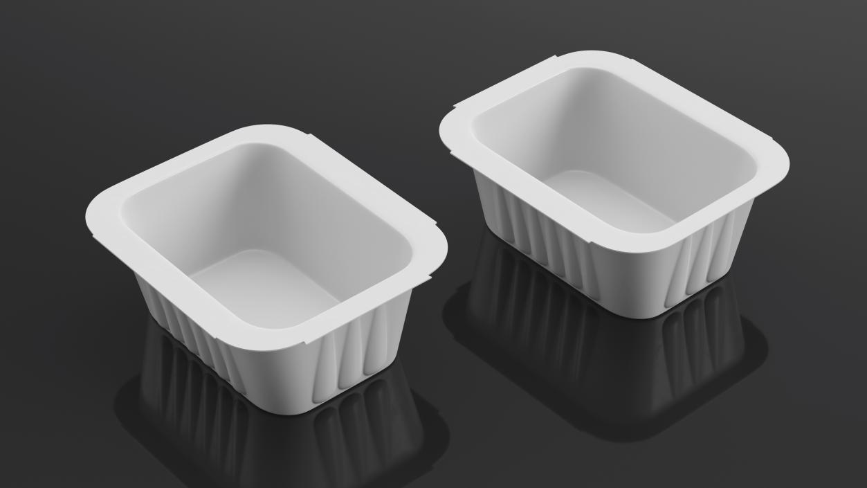 3D Plastic Dip Pot White