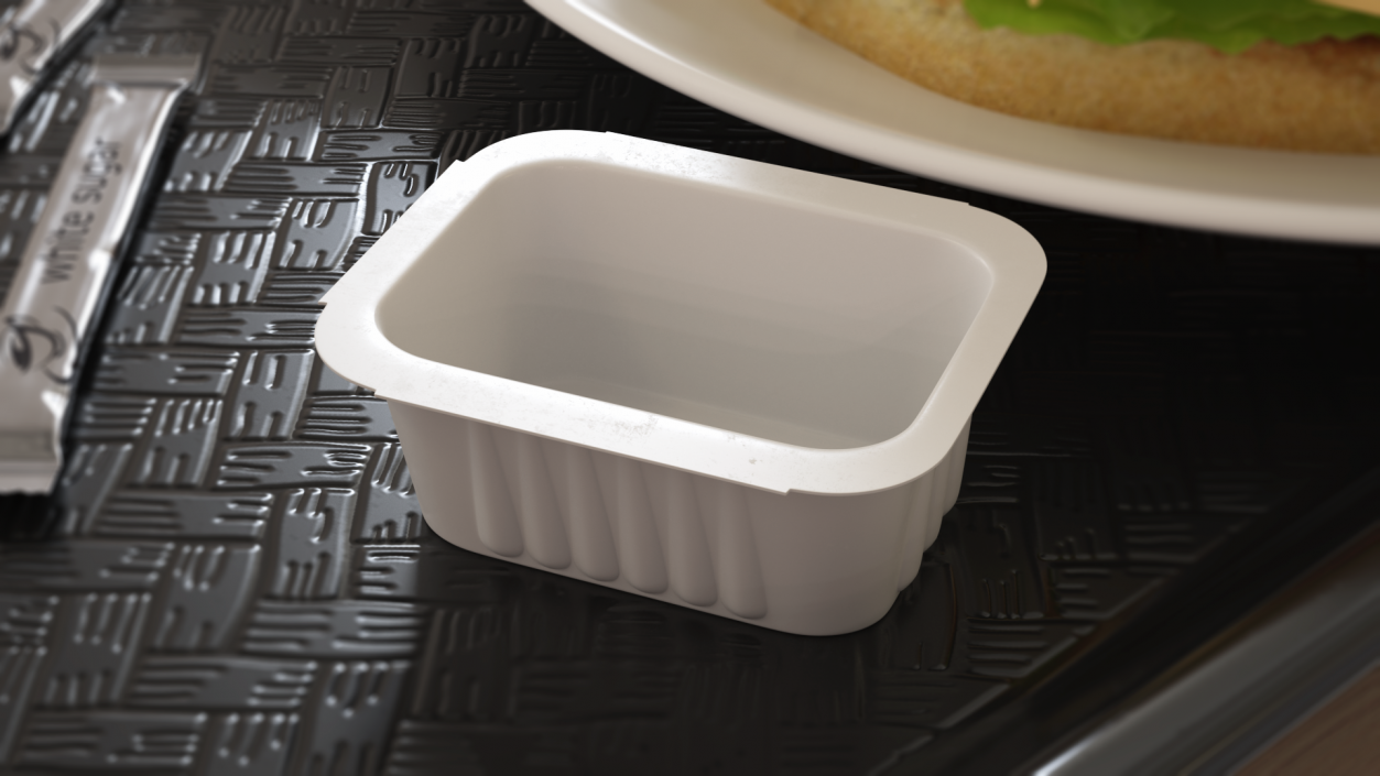 3D Plastic Dip Pot White