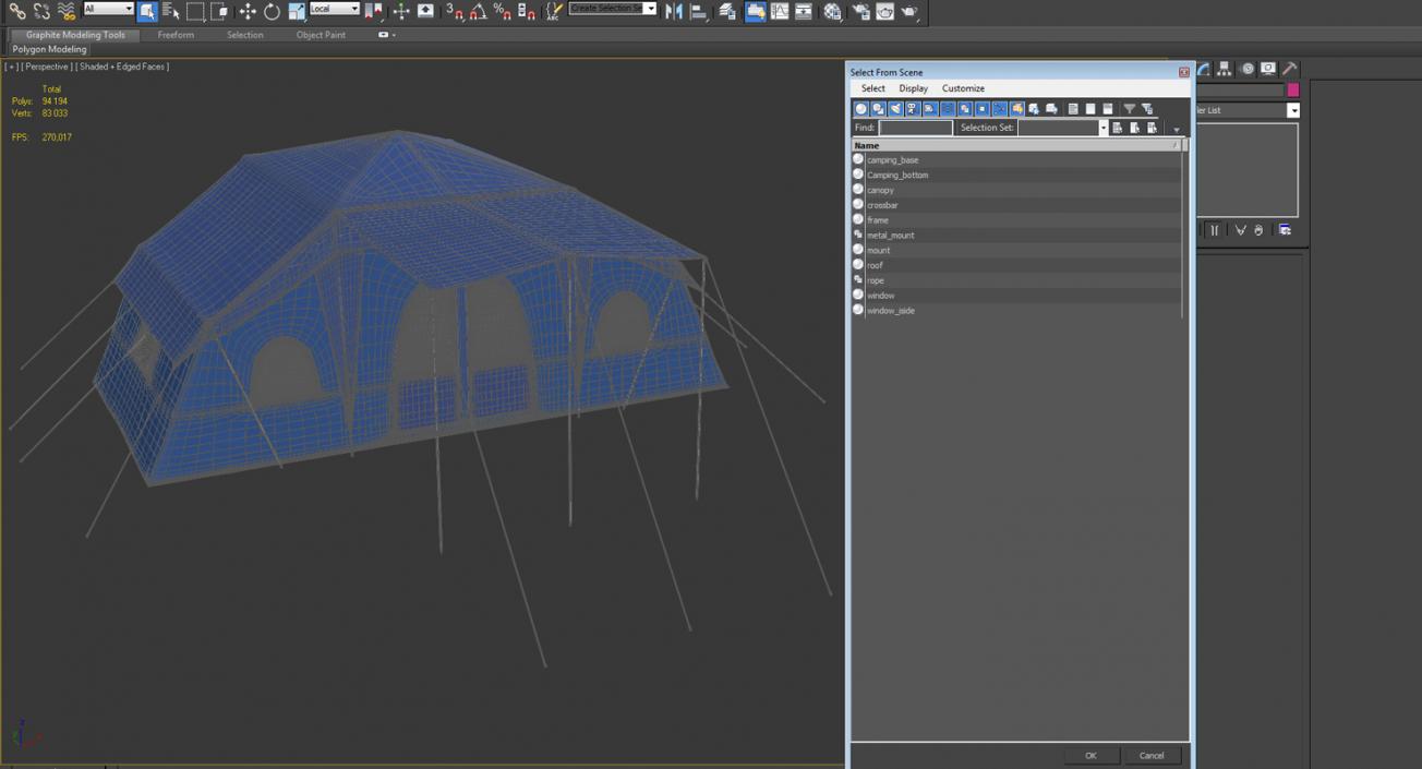 Family Camping Tent 3D model