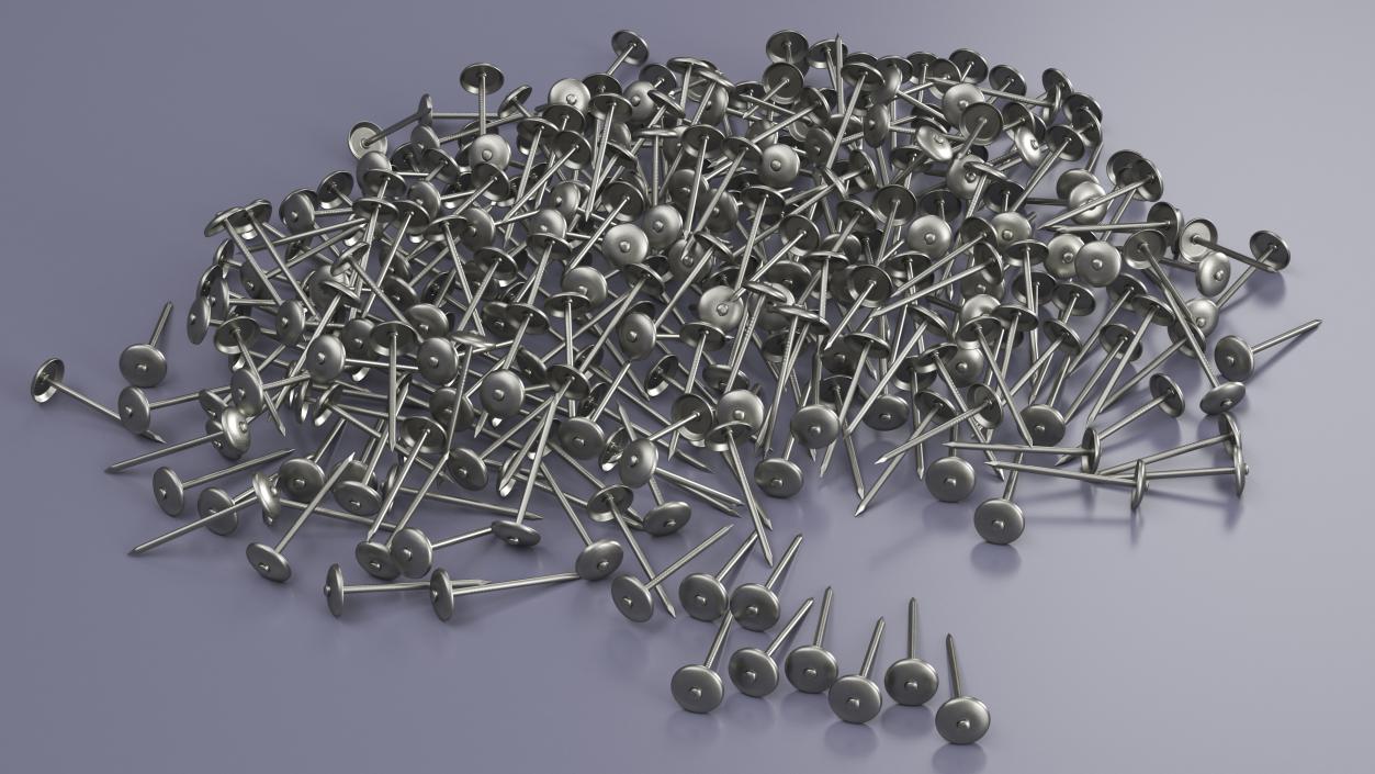 3D Roofing Nails model