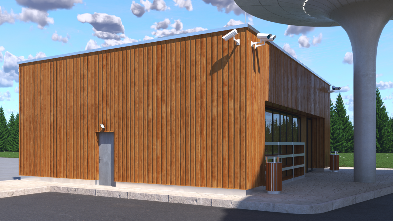 Small Shop Building 3D model