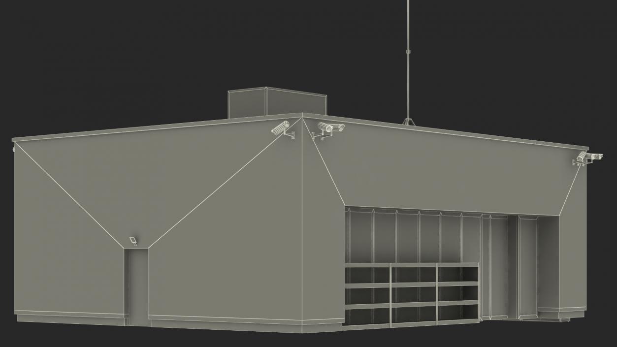 Small Shop Building 3D model