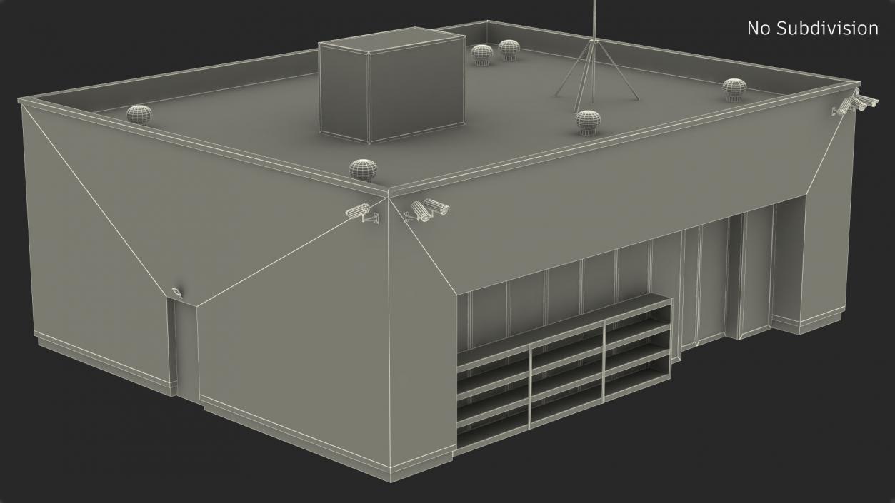 Small Shop Building 3D model