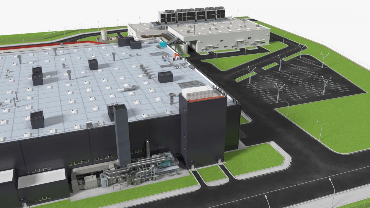 3D model Giant Manufacturing Plant