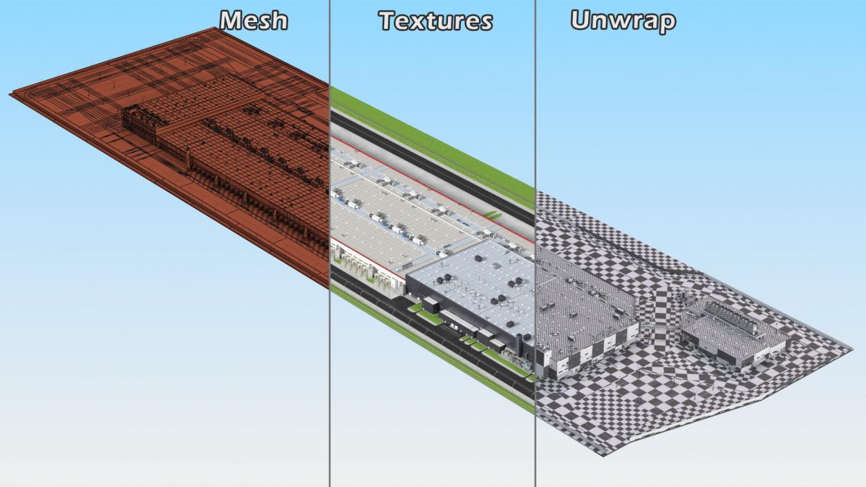 3D model Giant Manufacturing Plant